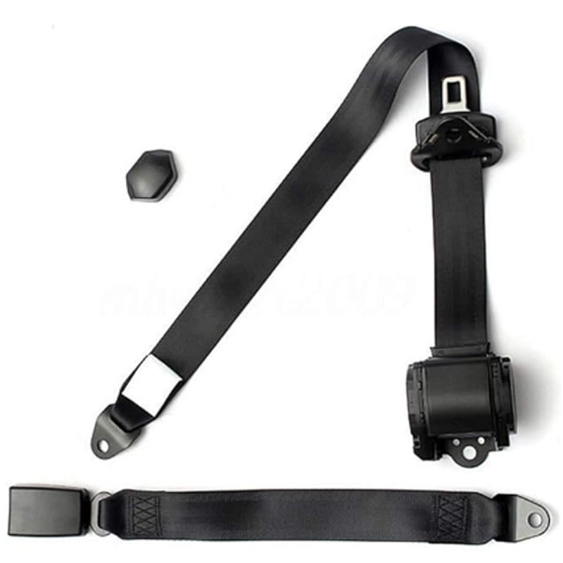 Car Seat Belt for Passenger and Cargo Vehicles, Driver and Passenger Side, Diagonal Shoulder Type, Automatic Retracting Three-Point Emergency Locking Seat Belt