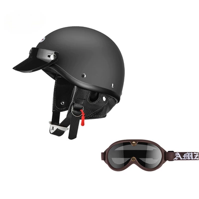 AMZ Motorcycle Helmet Men's Japanese – Motosiklet dəbilqələri - xs-matt-black-brown-new-goggles-free-shipping-by-sf-express