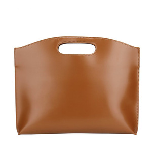 Cross-Border Large Capacity 13~14inch Laptop Leather Waterproof Laptop Bag Office Commuter Briefcase