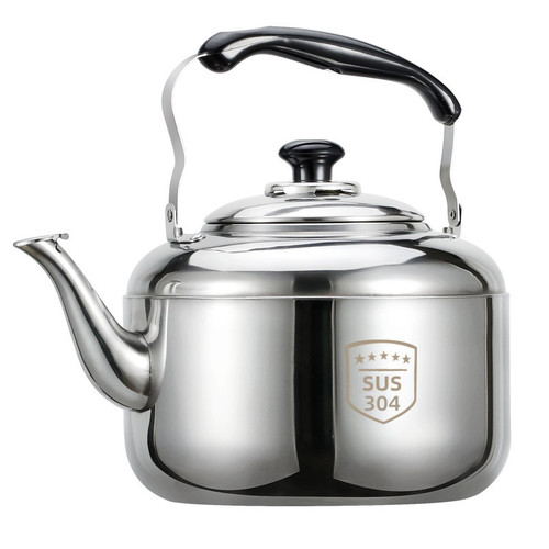 Thickened 304 whistle kettle household stainless steel large capacity whistle induction cooker gas gas stove available