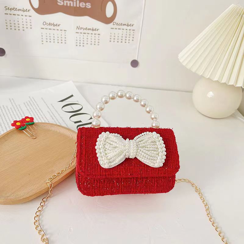 Bolsas de Año Nuevo para niños, chicas lindas, bolsas de mochila princesa bebé, estilo rojo de Año Nuevo, fragancia