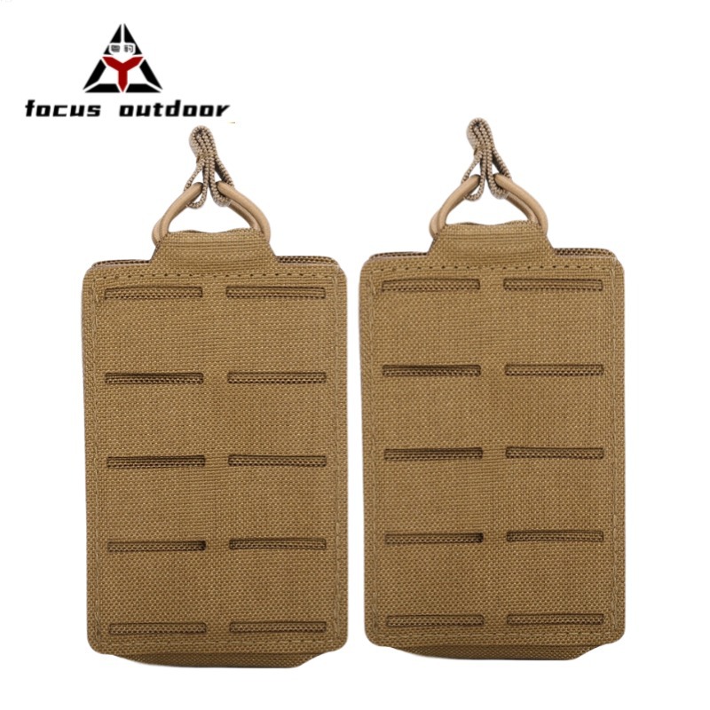 Bolsa táctica de camuflamiento deportiva al aire libre multifuncional militar fan de extracción rápida MOLLE bolsa láser de clip único al por mayor