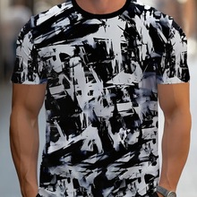 现货短袖衫厂家直销个性风设计款圆领短袖上衣一件起批