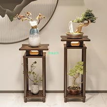 实木小方几客厅小茶几沙发侧边角几边桌新中式小方桌正方简约花盆