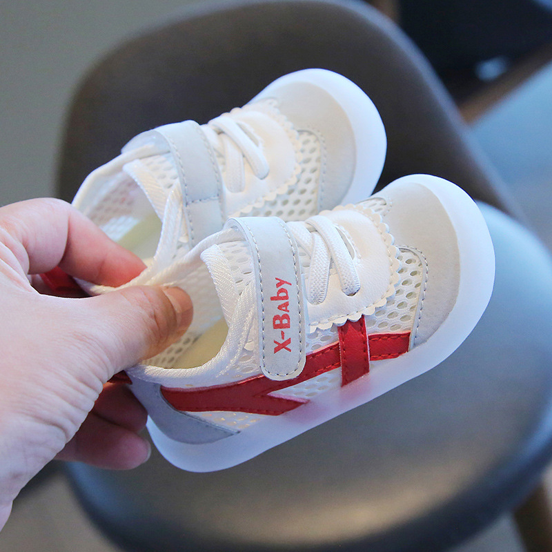 Zapatos de bebé de primavera, verano y otoño zapatos de niño de suela blanda zapatos de bebé de 0-1-2 años Zapatos de otoño para niños zapatos blancos de 8 meses