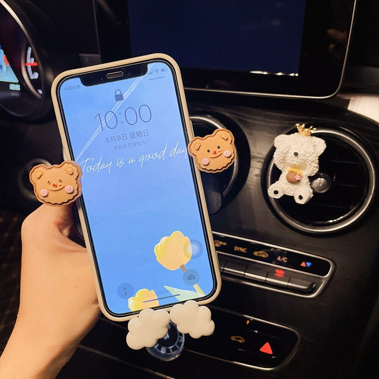 Cartoon cute phone holder, shockproof support frame, internet celebrity