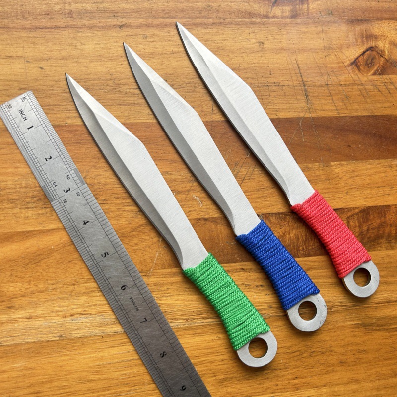 3件套跨境热销随身户外刀具野营求生高硬度瑞士多功能军刀未开刃