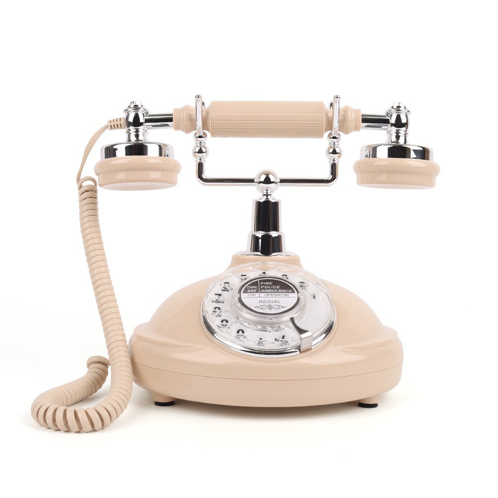 Teléfono retro transfronterizo, teléfono de botón, teléfono fijo, para habitación de huéspedes, oficina, teléfono móvil para el hogar, hotel, estilo antiguo