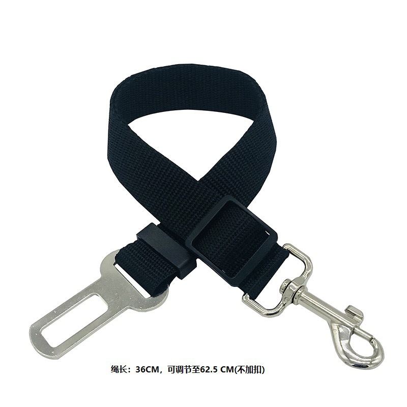 Suministros para mascotas cinturón de seguridad ajustable retráctil para automóvil cinturón de tracción fijación de automóvil para perro cuerda de seguridad para perro cuerda para perro