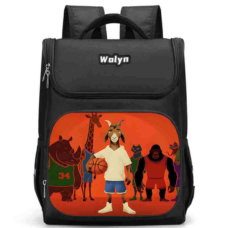 Miracle Dream Team Goat Multi-Compartment Partitioned Lightweight Durable Load-Reducing Simple Versatile Style Storage Backpack Miracle Dream Team Goat Multi-Compartment Partitioned Lightweight Durable Load-Reducing Simple Versatile Style Storage Backpack
