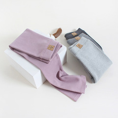 童裝春款打底褲女童修身褲中大童春秋款外穿長褲兒童加厚純棉褲子