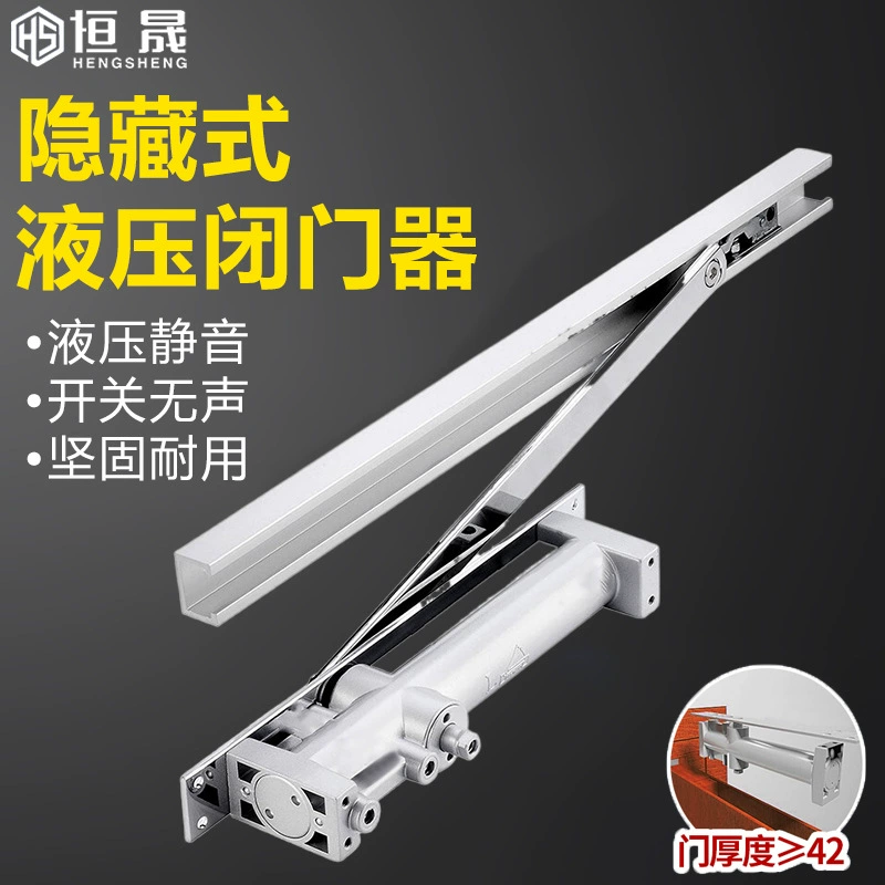 Дверной доводчик Спрятанный валик Гидравлический Дверной доводчик Специальный скрытый Дверной доводчик для гостиницы и Дверной доводчик гостиницы
