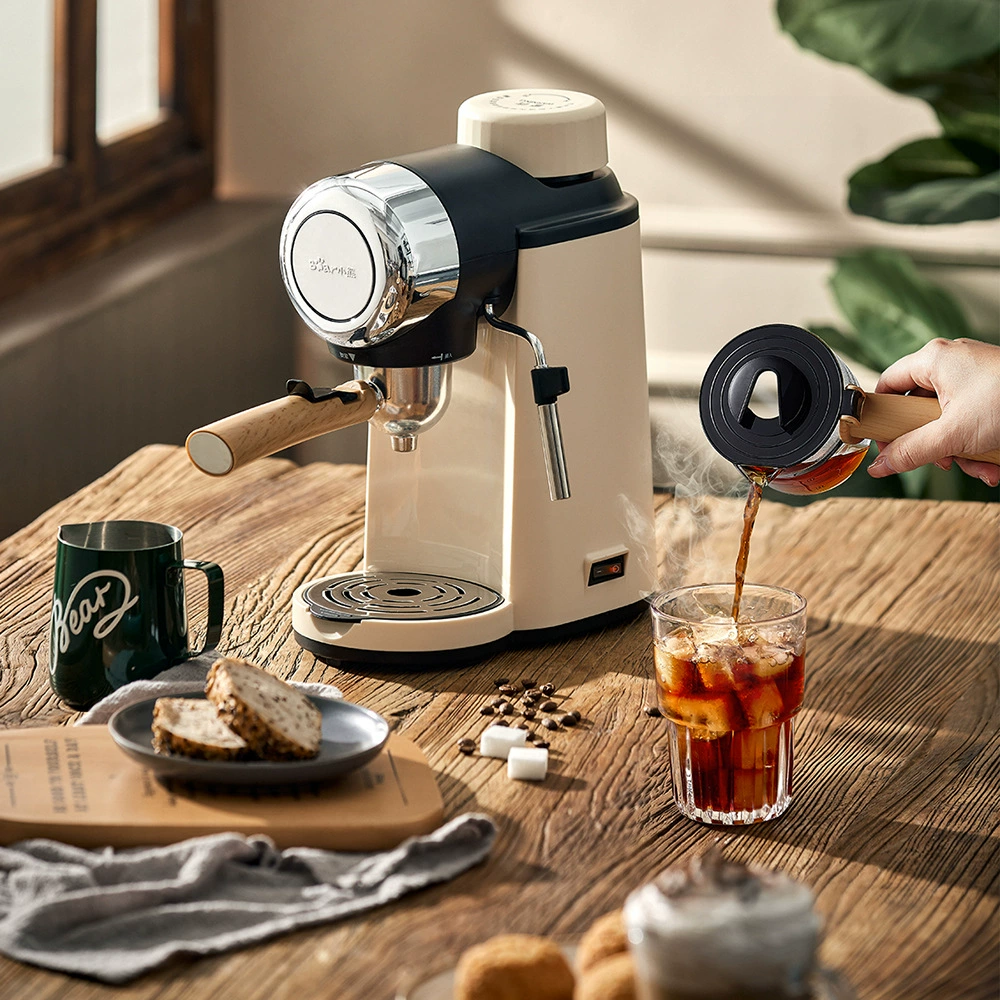 Bear coffee machine KFJ-A02R2 home Italian semi-automatic 5BAR pump pressure steam high-pressure extraction of milk brewing