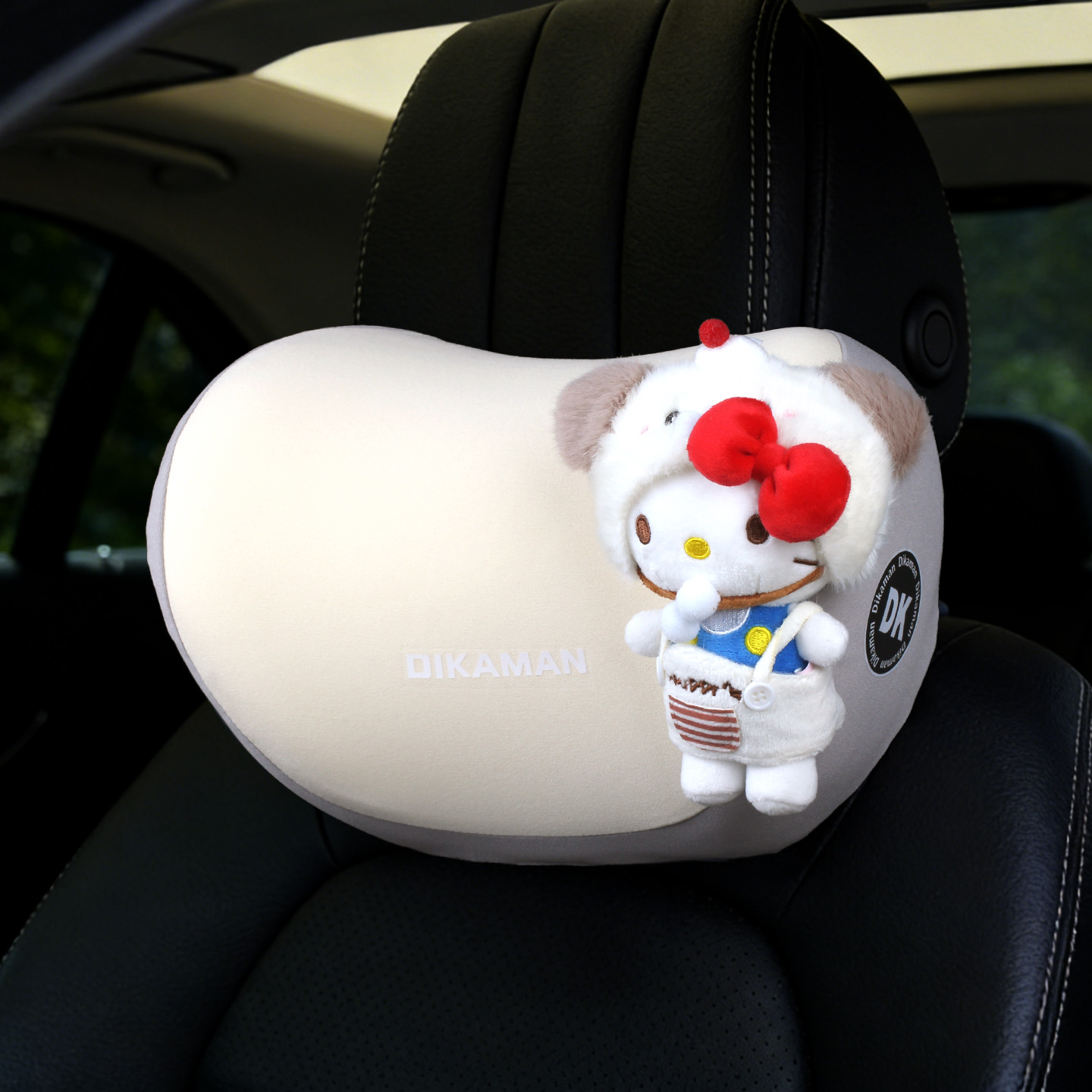 Coche de automóvil lindo almohada de cuello almohada de conducción de automóvil asiento de automóvil principal conjunto de automóvil de conducción universal en todas las estaciones
