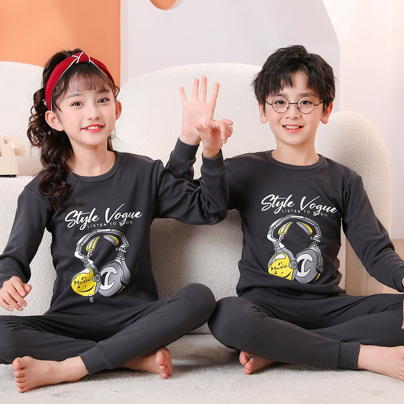 Children's thermal underwear, cotton thin autumn trousers for men and women, pijama, wholesale