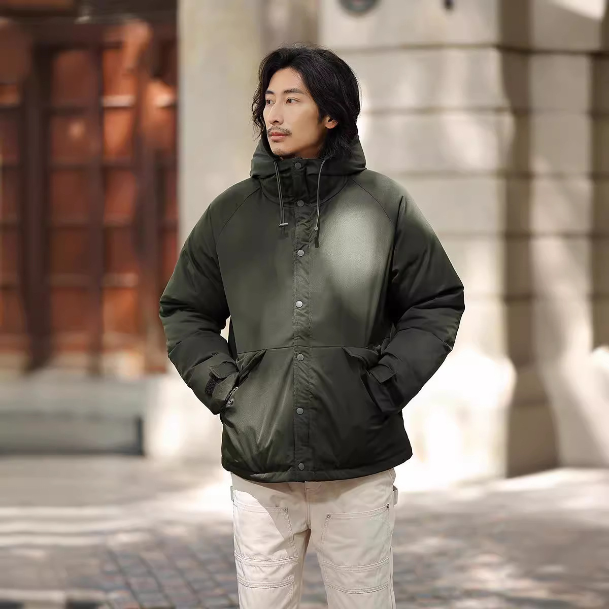 OKONKWO ECWCS PARKA montaña al aire libre con capucha abajo chaqueta PARKA invierno nieve chaqueta