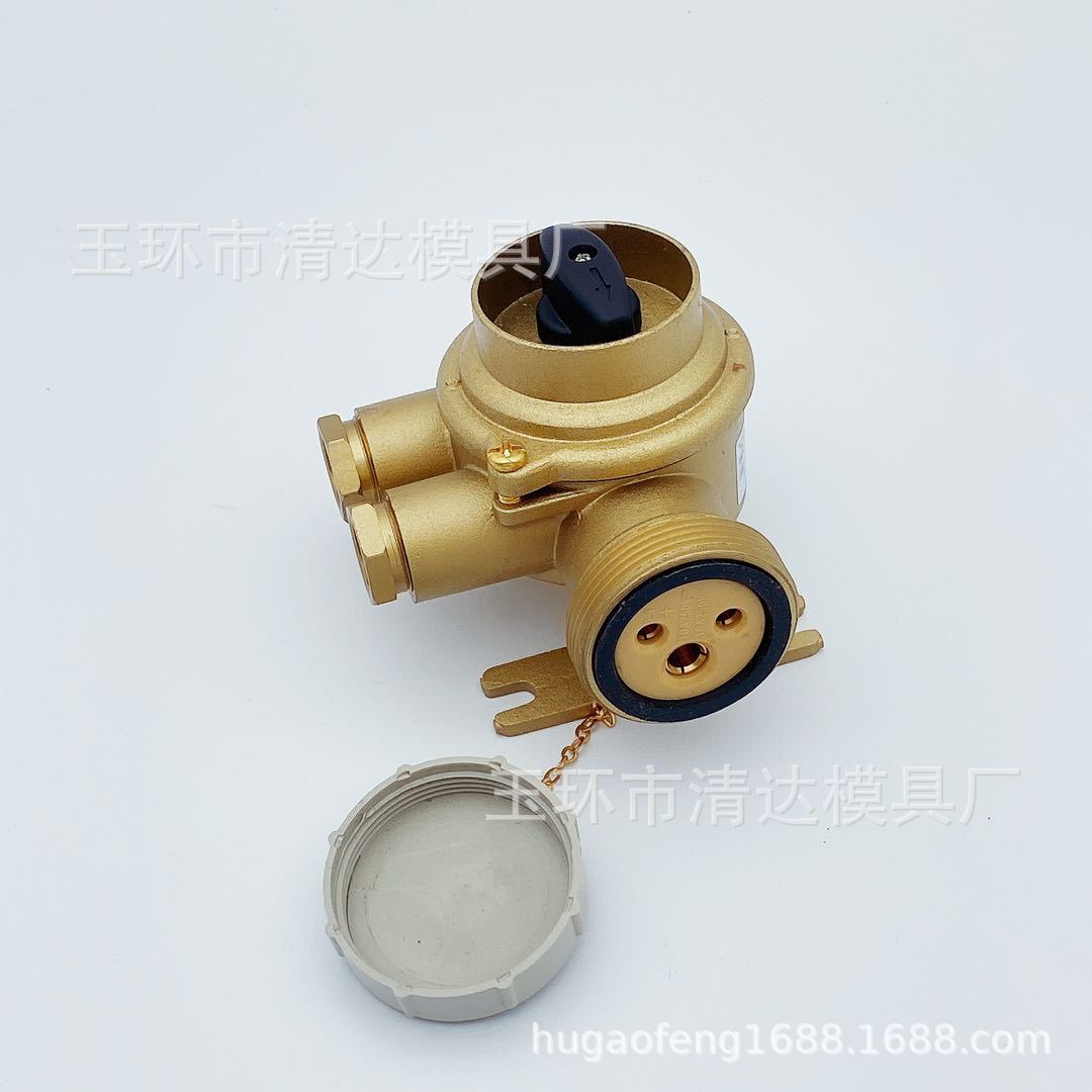 船用铜质开关带插座CZKH202  铜质接插件   船用开关带插座