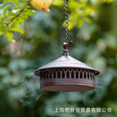 屋外蚊よけボックスキャンプ防風バーベキュー釣り吊り下げ蚊よけ香炉防風蓋付き蚊よけトレイ bj