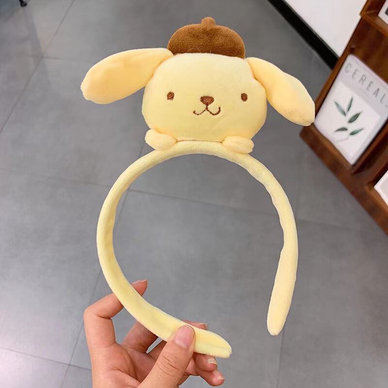 アニメ人形サンリオ洗顔ヘアバンド洗面マスク防湿水ヘアバンド甘いかわいいヘアバンド髪飾り|undefined