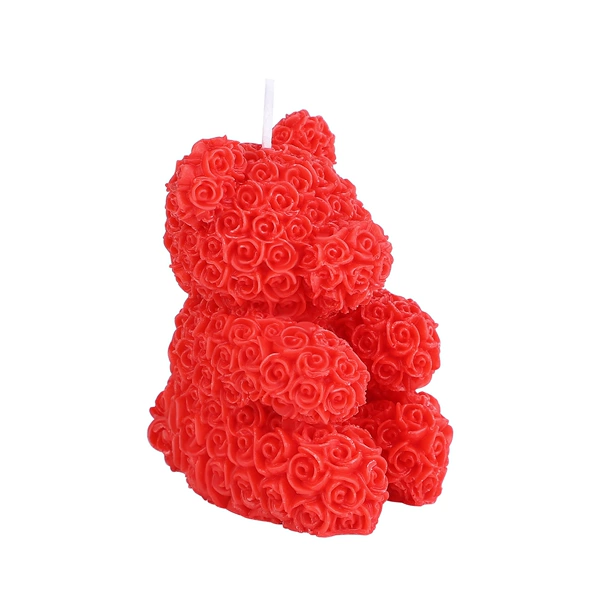 Red candle, with little bears