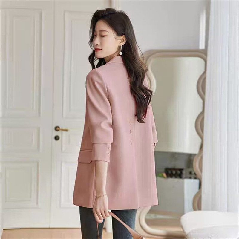 Women's Clothing 2024 Spring and Autumn Internet celebrity small suit jacket for women loose casual ladies small suit for petite_voghion.com