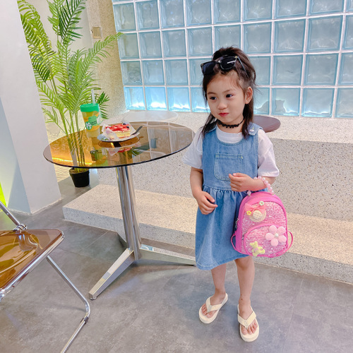 Kindergarten kid backpack, cute baby PU sequined backpack, little princess snack bag, small school bag for outing