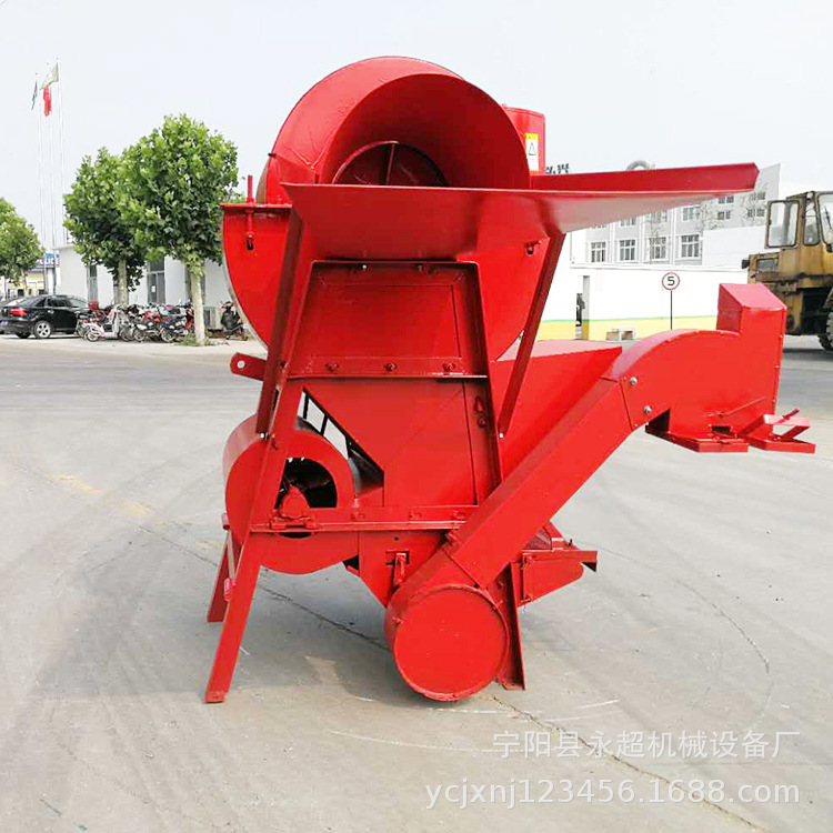 厂家直销新型自动装袋款稻麦脱粒机220V家用黄豆高粱青稞脱粒机