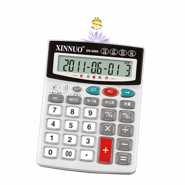Xinnuo Calculator DN-6888 Тайминговая банковская функция 12-битный финансовый калькулятор оптом