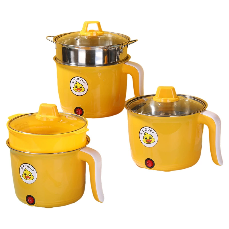Пластиковая школьная утята Electric cooking pot 1-2 people use integrated pot small electric cooker household multi-function small electric cooker dormitory student pot