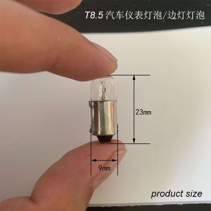 Car Instrument Panel Light Bulb T8.5 12V 24V 3W Small Car Light Bulb Truck Side Light Bulb Test Light B9 Small Light Bulb