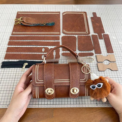 Retro Hand-woven Women's Autumn/Winter 2023 New Style Trend DIY Material Bag Single Shoulder Crossbody Bag for Girlfriend