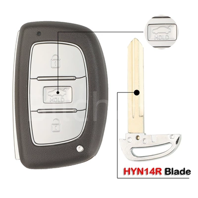 Car Keys Langdong Reina car remote key - 3-key-flat-milling-right-hand-blank