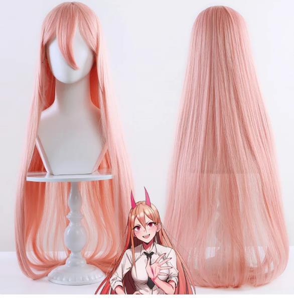 Chainsaw human chain saw human Pava strong Power wig cosplay wig orange pink