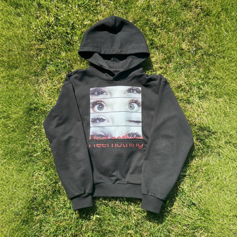Men's Clothing Dark Print Sweatshirt Long Sleeved Pullover Hoodie Retro Jacket Street Trend Y2k European And American Ins Personality_viptrois.com