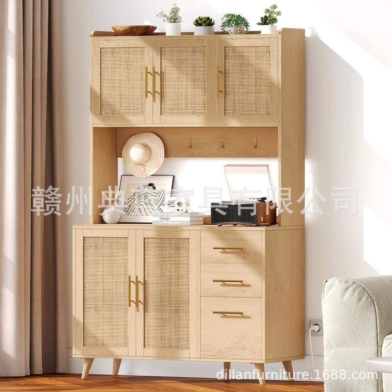 Modern Sideboard Panel Furniture with Drawers, Coffee Bar, Amazon Cross-Border Source Factory, Food Storage Cabinet Modern Sideboard Panel Furniture with Drawers, Coffee Bar, Amazon Cross-Border Source Factory, Food Storage Cabinet