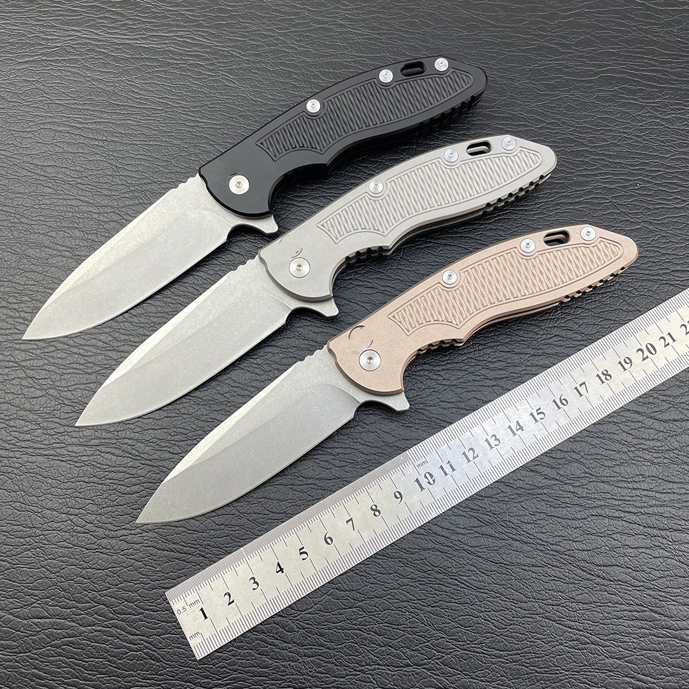 厂家直销销T6铝合金柄新款户外折叠刀高硬度防身小刀多功能刀具