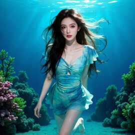 2026新款扎染甜美小清新连体裙式平角泳衣保守遮肚显瘦温泉度假