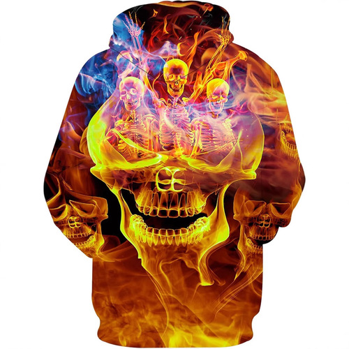 Yasswete Unisex Men and Women Novel Hooded Sweatshirt 3D Hoodie Fashion Digital Print Pullover Hooded Sweatshirt
