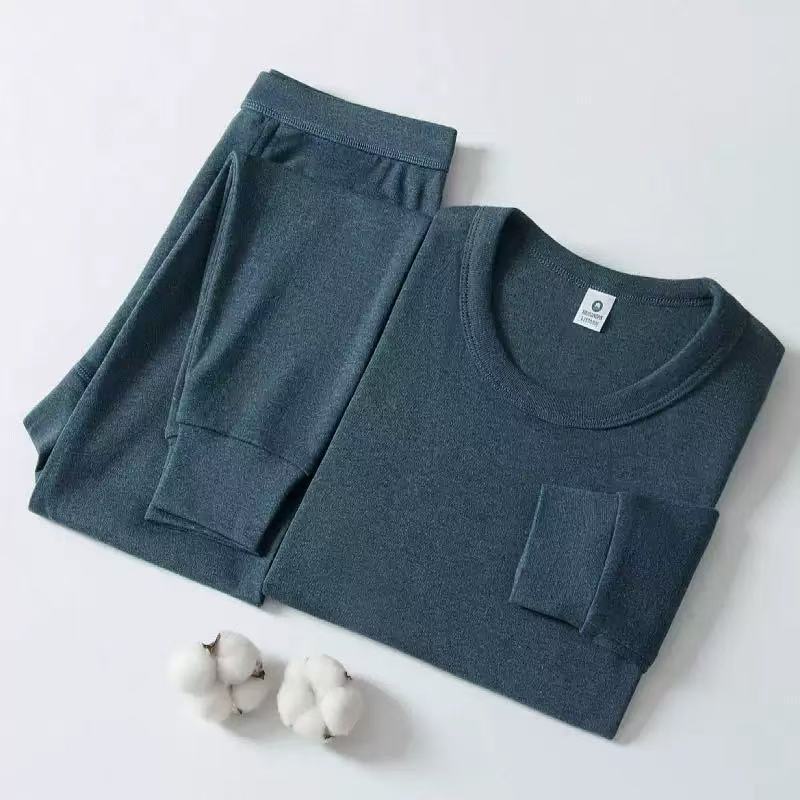 Round neck blue-gray