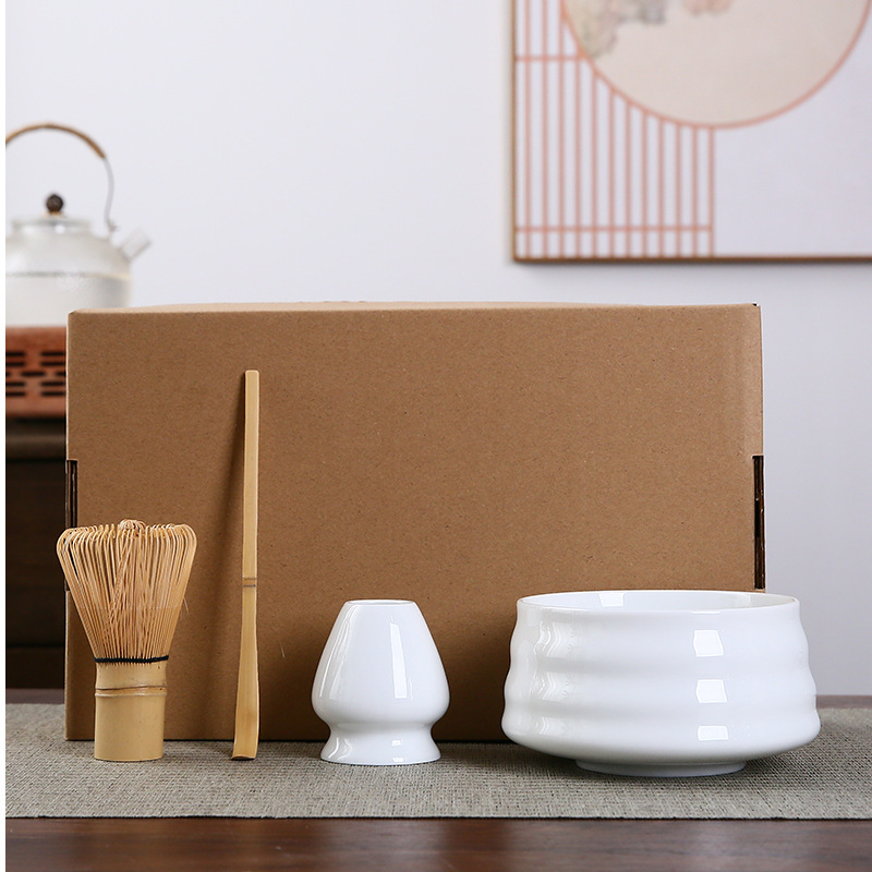 Matcha tazón té taza Matcha cepillo cien Benli taza de té Té juego de té Dinastía Song juego de té Matcha herramienta traje caja de regalo japonés