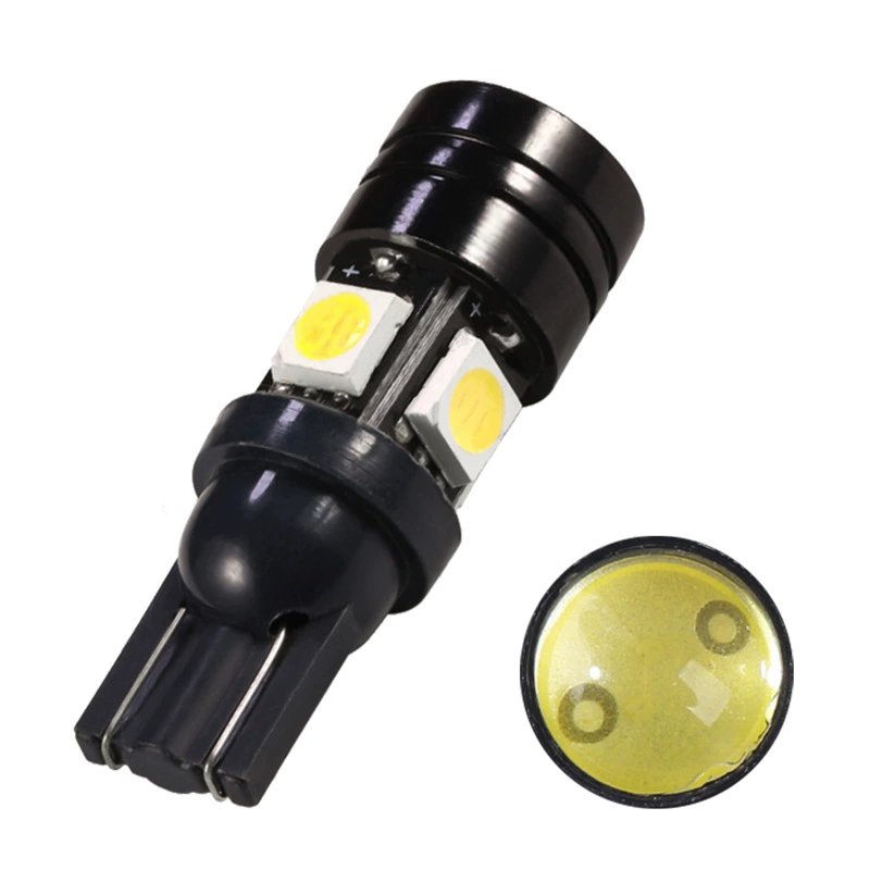 T10 5050 4 1 черный фронт T10 5050 5SMD объектив автомобильный светодиодный свет