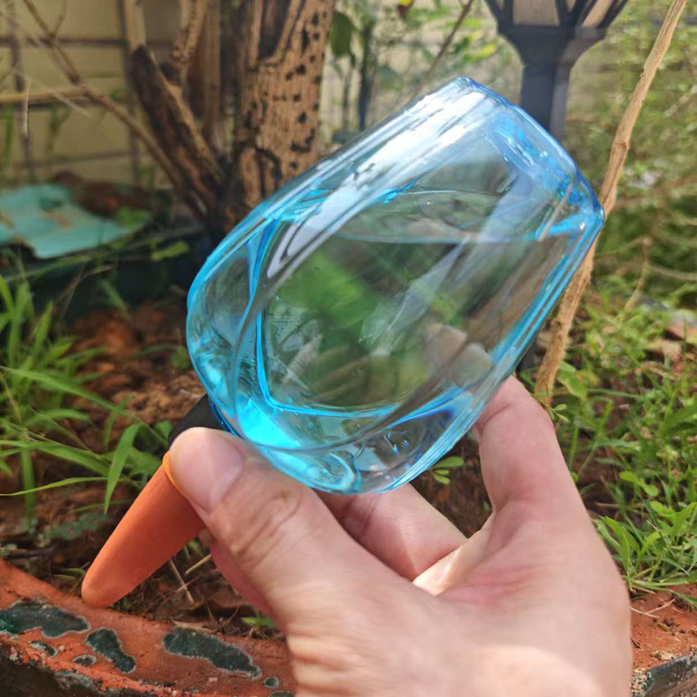 漂亮彩色玫瑰造型自动浇花器懒人出差自动均匀渗水定时滴灌浇水器