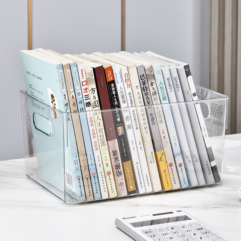 Large transparent storage box [PET portable model] cannot be stacked