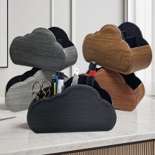 新款现货家居用品创意皮革桌面收纳盒PU化妆品遥控器收纳盒子批发