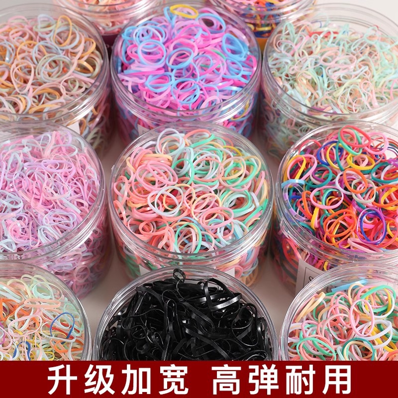 Cordón de cabello desechable para mujeres de alta calidad, anillo de cabello de alta elasticidad y duradero para niños, toque de cabello de cabello no lesionado