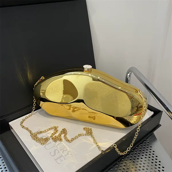 Niche Design Chain Bag 2025 Early Spring New Women's Bag Distinctive Acrylic Shoulder Bag Simple Sequin Crossbody Bag