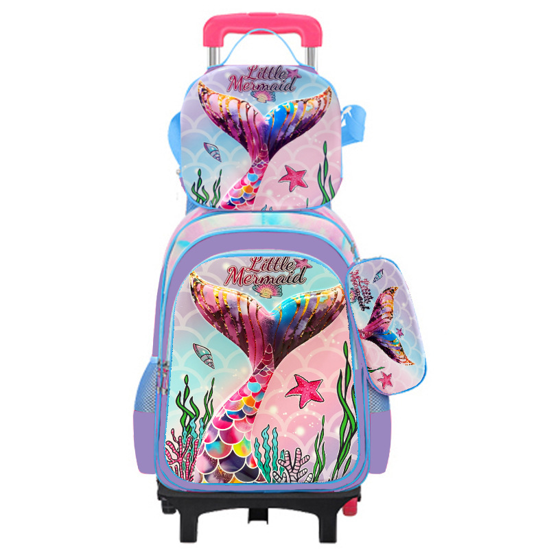 Fábrica directa transfronteriza nueva serie de montaña y mar de dibujos animados de tres piezas paquete de bolsas de 2 / 6 rodadas