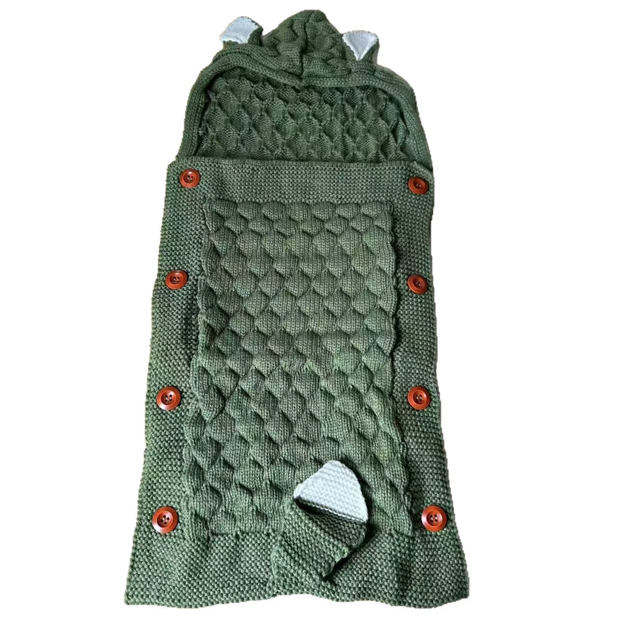 Universal sleeping bag, children's knitted double-layer duvet