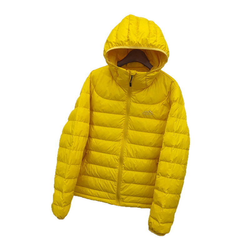 Europa y América costillas chaqueta de plumón mujer otoño y invierno 2026 nuevo estilo de moda casual encapuchado chaqueta de abrigo caliente ligera