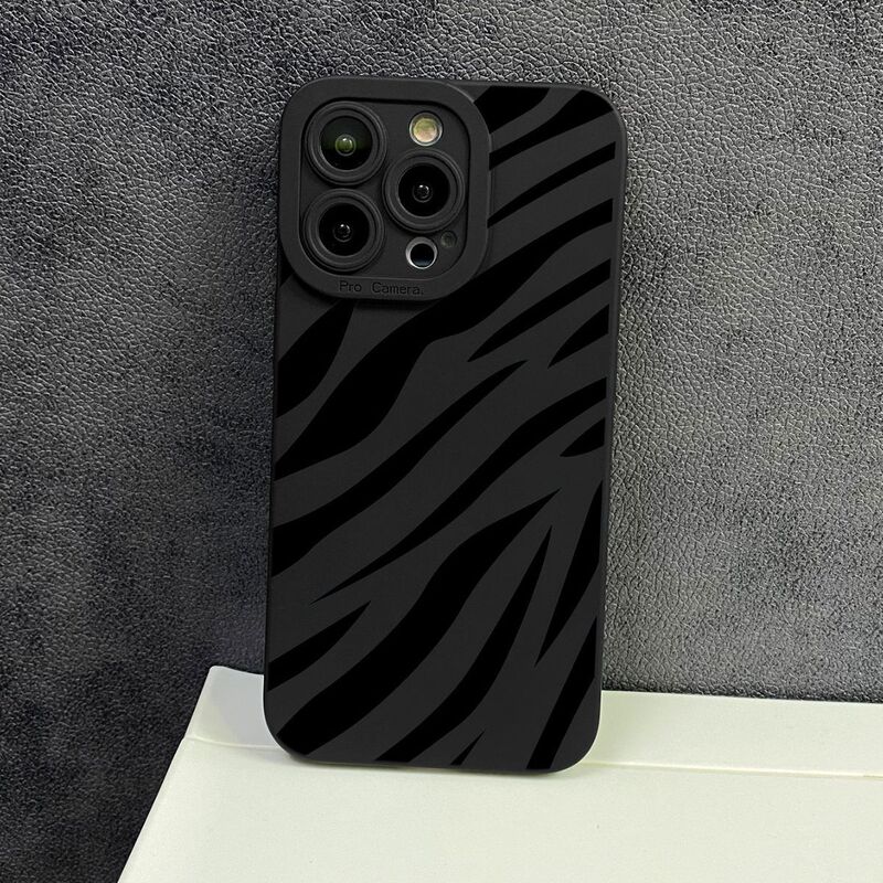 Zebra Pattern Is Suitable for Apple 11 Phone Case, iPhone 17 Pro Max Protective Cover, 12/13/14/15 Creative Style